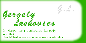 gergely laskovics business card